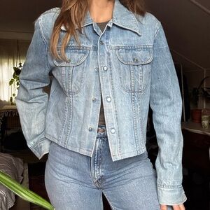 Vintage Cropped Denim Jacket